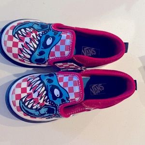 Vans toddler boys dinosaur slip on